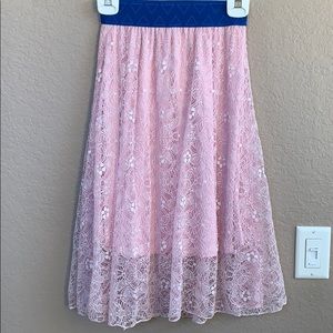 Beautiful lace LuLaRoe Lola Skirt